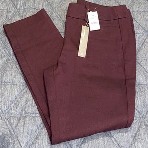 LOFT Petite twill skinny ankle pants - size 4